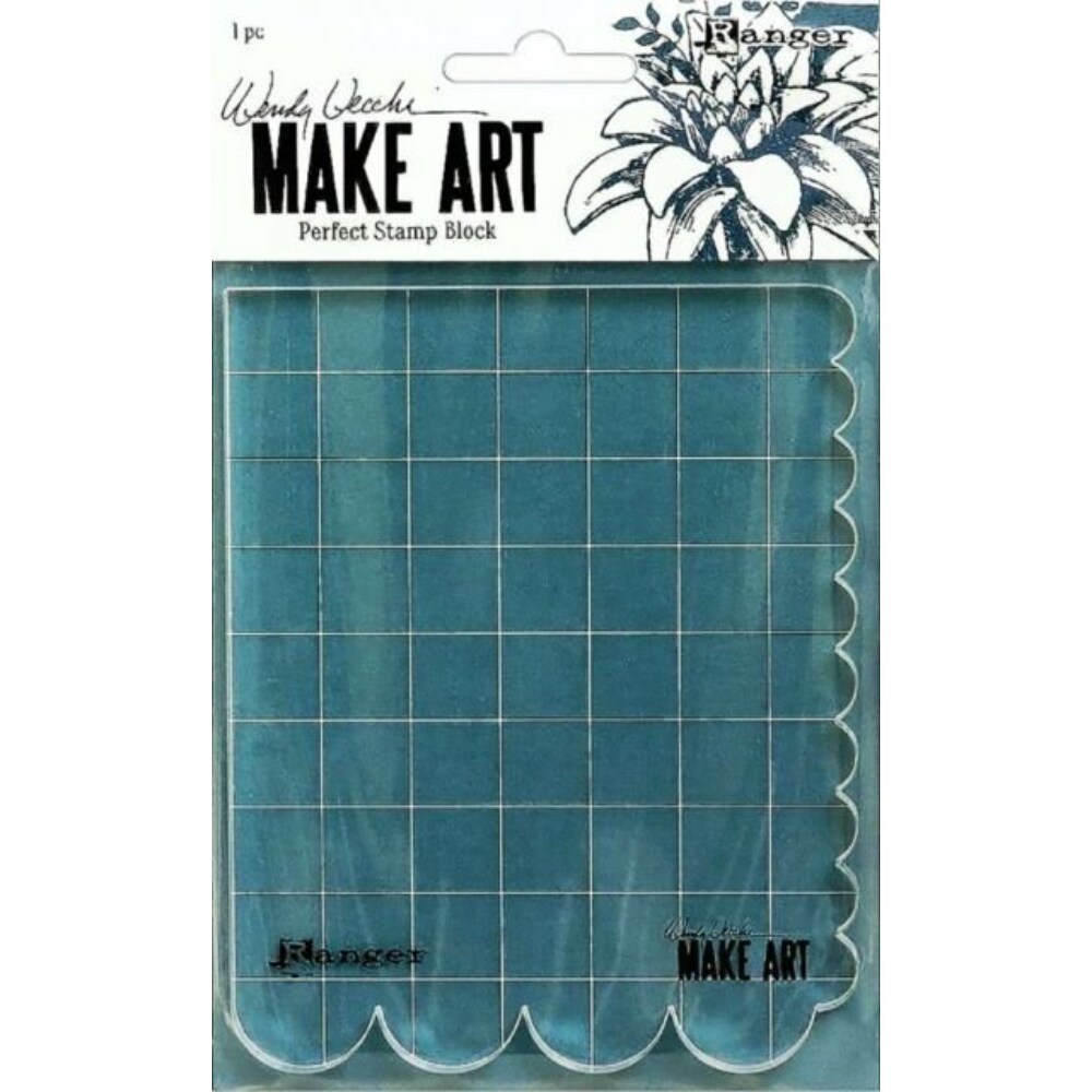 Wendy Vechhi Make Art Perfect Stamp Block, Blue