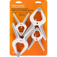 Picture of Fiskars Spring Clamp Set, Gray/White, Pack of 4