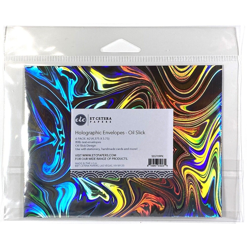 ETC Papers A2 Holographic Envelopes, 80Lb, Pack of 6
