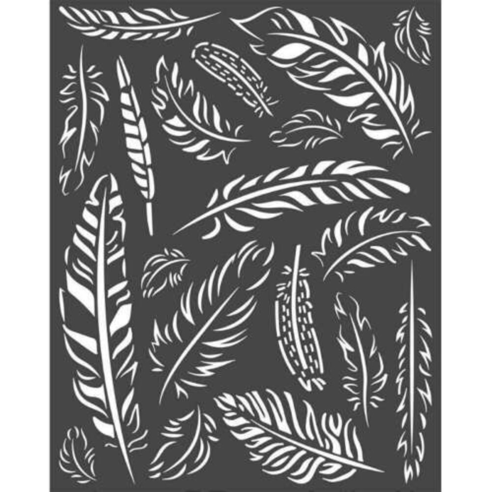Stamperia Intl Stencil - Feathers, Amazonia