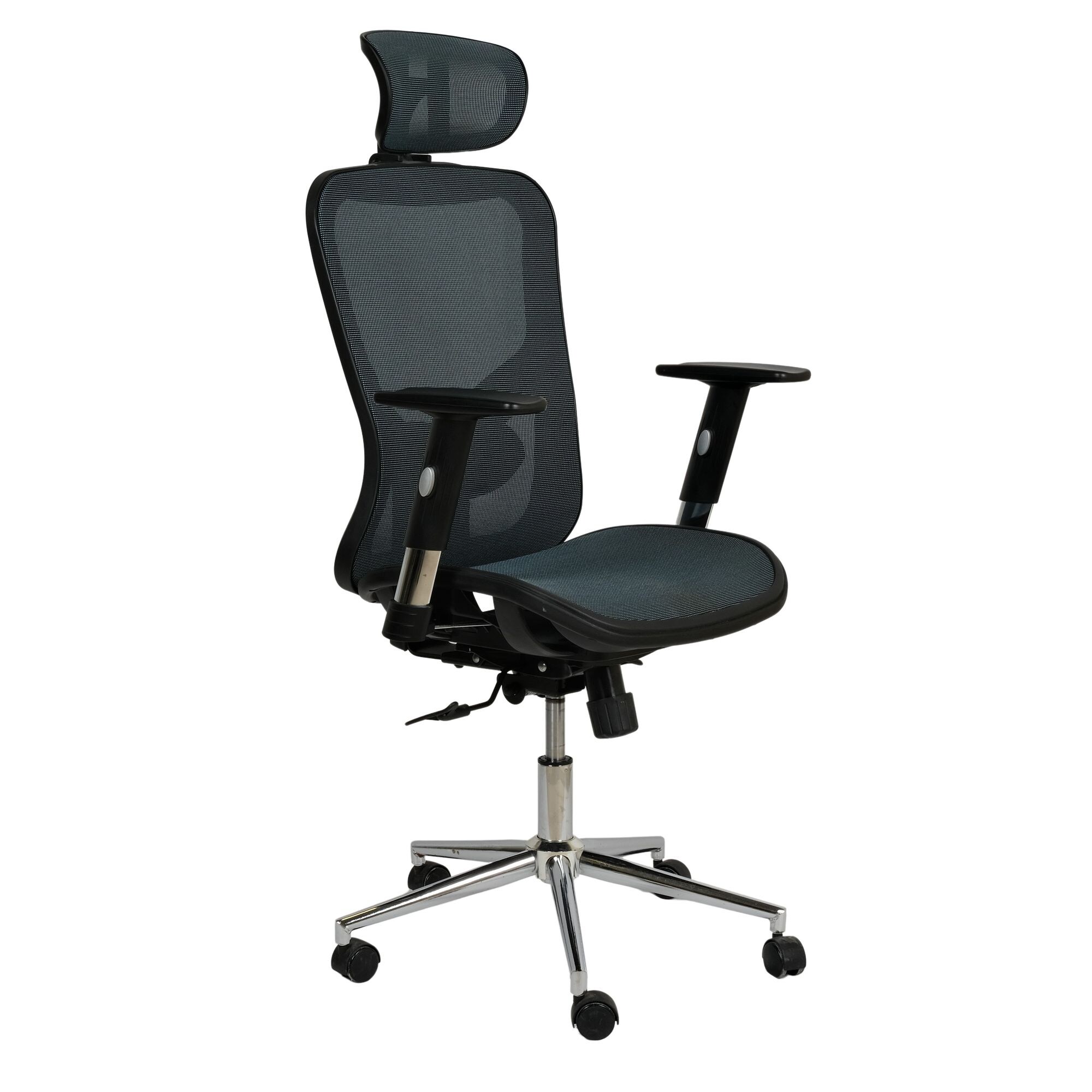 Exotic Chairs Highback Executive Chair with Double Mesh, Black & Teal