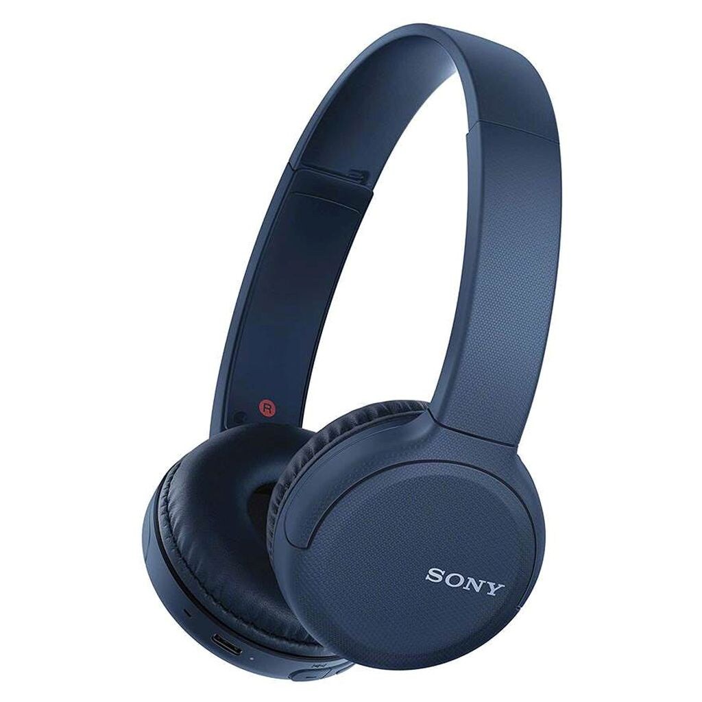 Sony Wireless On-Ear Headphones with Mic, WH-CH510, Blue