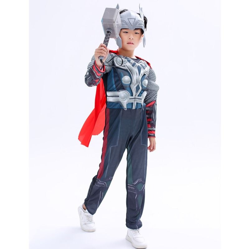Avenger Thor Kids Costume With Mask, Cape And Hammer, 5-7 Yrs