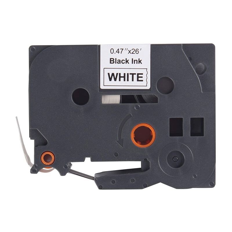Label Tape, Brother TZE 231, 12 mm, Black on White