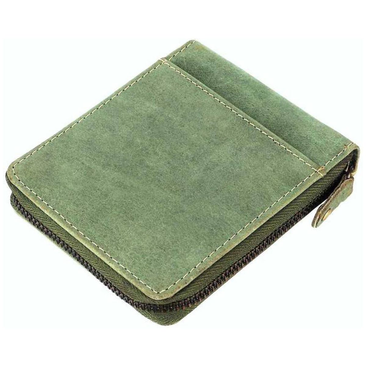 Debonair International Men Genuine Leather 6 Slots Wallet, DI934461, Green