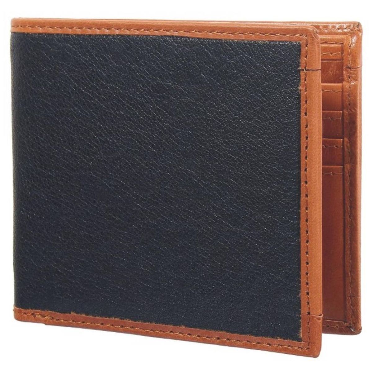 Debonair International Men Genuine Leather 8 Slots Wallet, DI934529, Brown