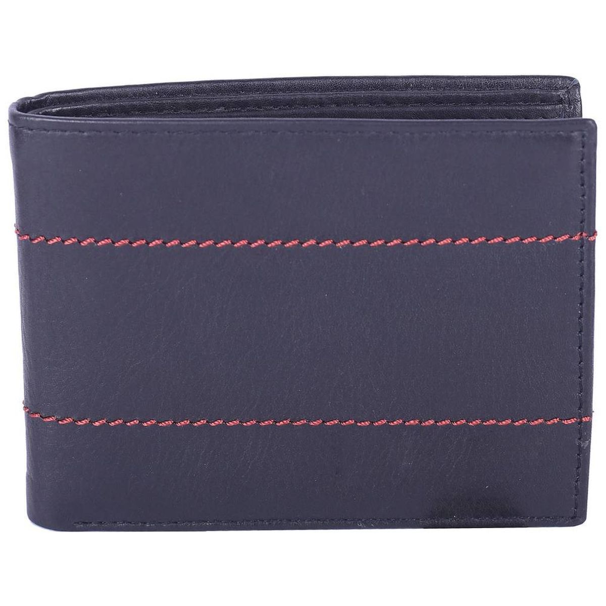 Craftwood Men Genuine Leather 10 Slots Wallet, DI934378, Black