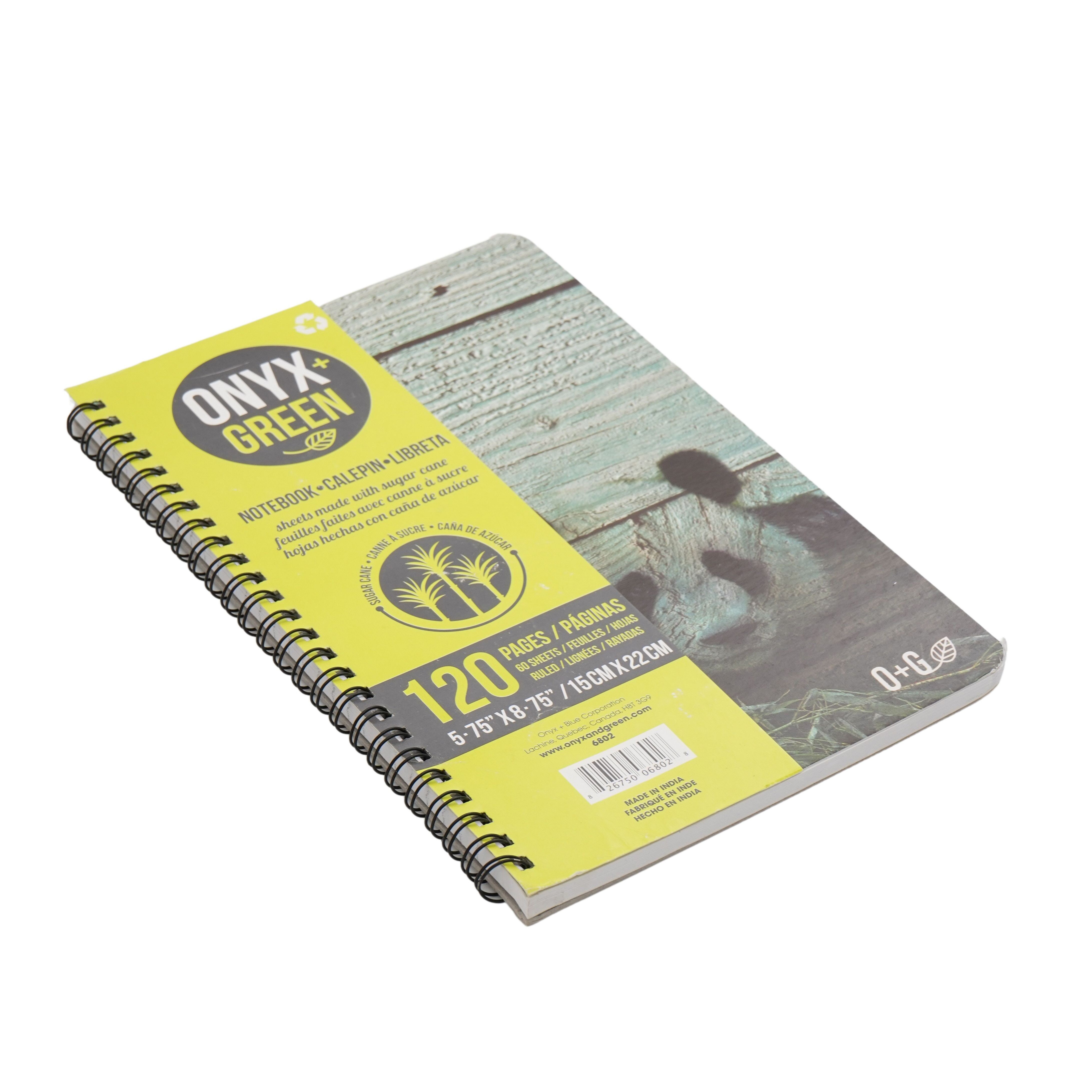 Onyx & Green Panda Printed Ruled Notebook Of 120 Pages, 15x22 cm