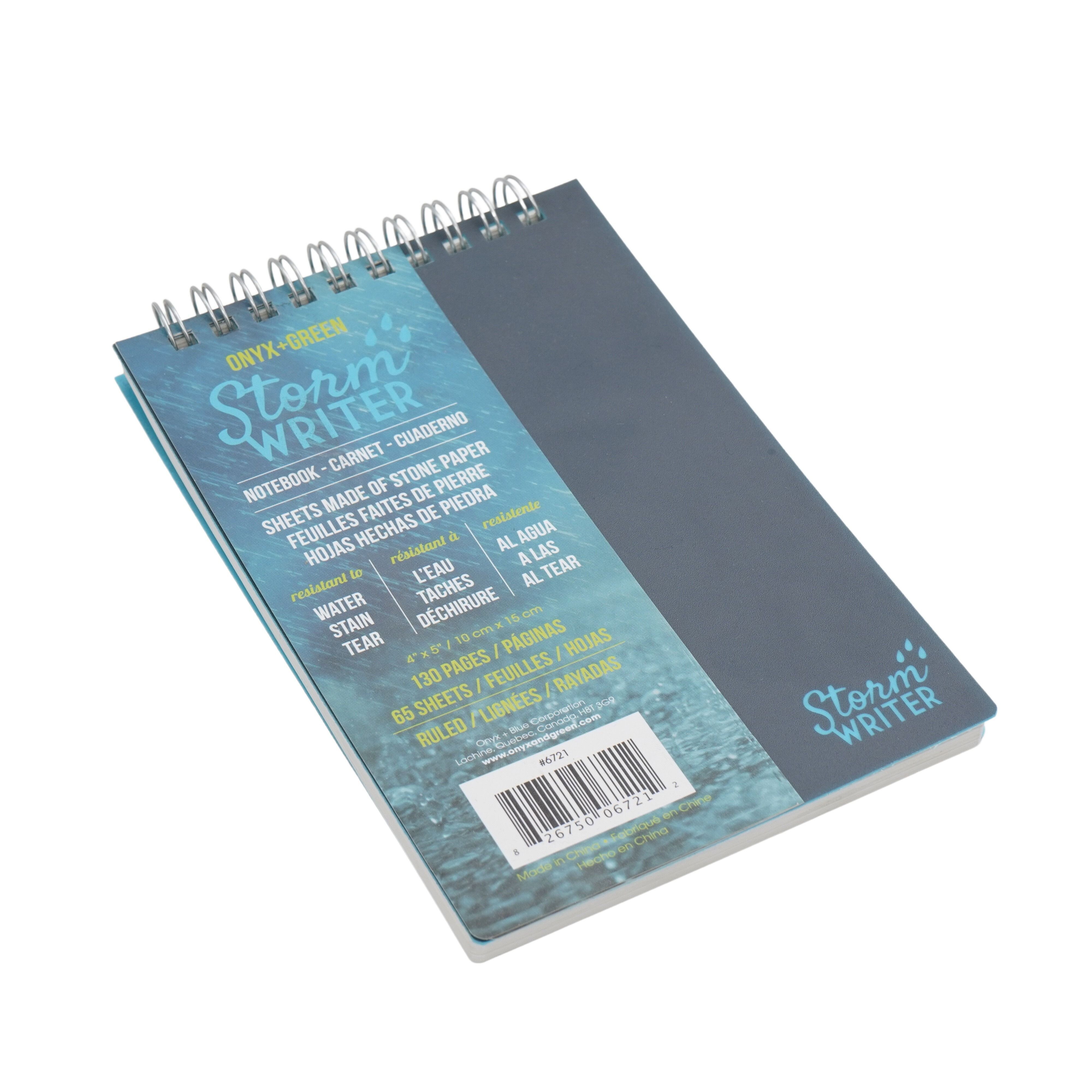 Onyx & Green Storm Writer Notebook Of 130 Pages, 10x15 cm