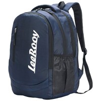 Picture of LeeRooy Unisex Canvas Laptop Bag, 25 Liter, Blue & Black