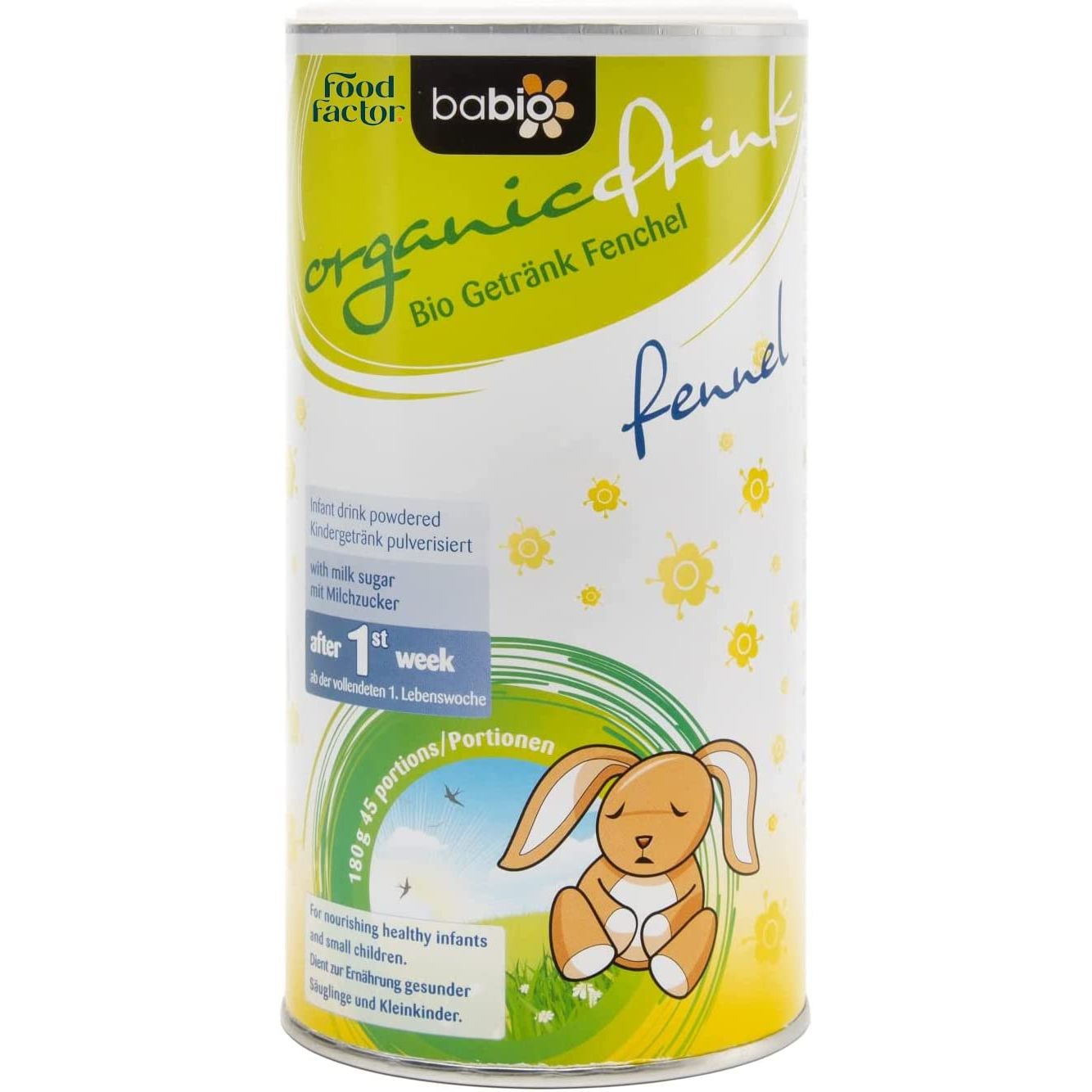 Food Factor Babio Fennel Organic Baby Nutrition Powder Drink - 180g