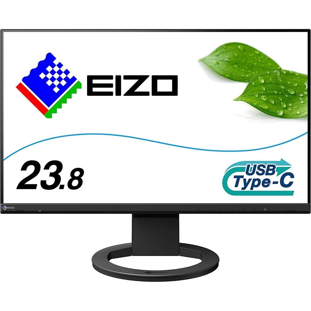 Eizo FlexScan LED IPS-Panel Monitor, EV2480-BK, 23.8 Inch, Black