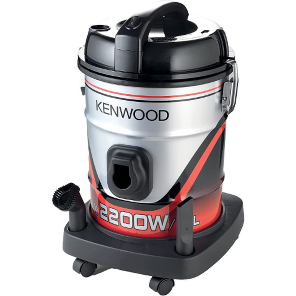 Kenwood Drum Vacuum Cleaner, VDM60.000BR, 2200W, 25L, Black & Red