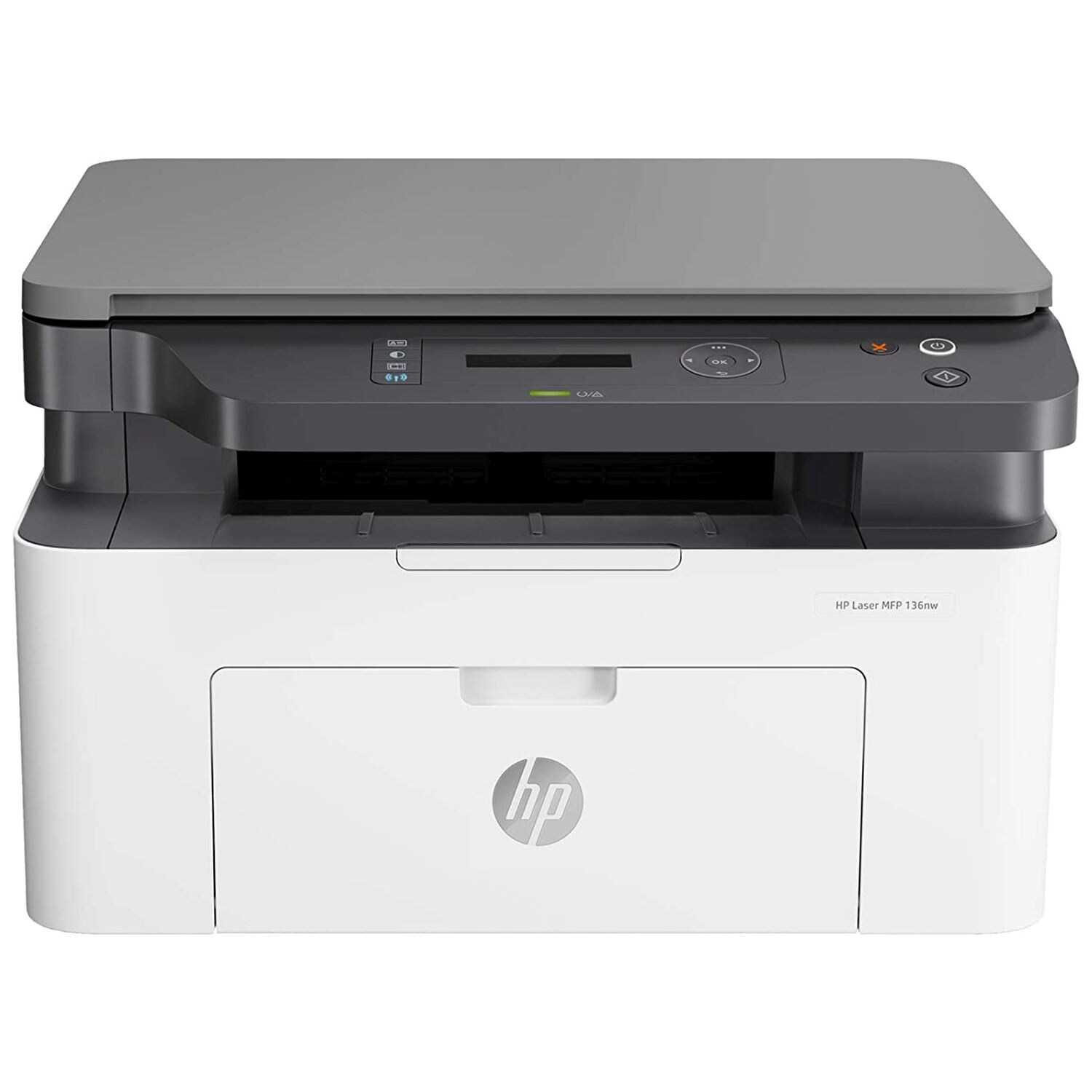 Hp Multifunction Laser MFP Printer, 136W, Black and White