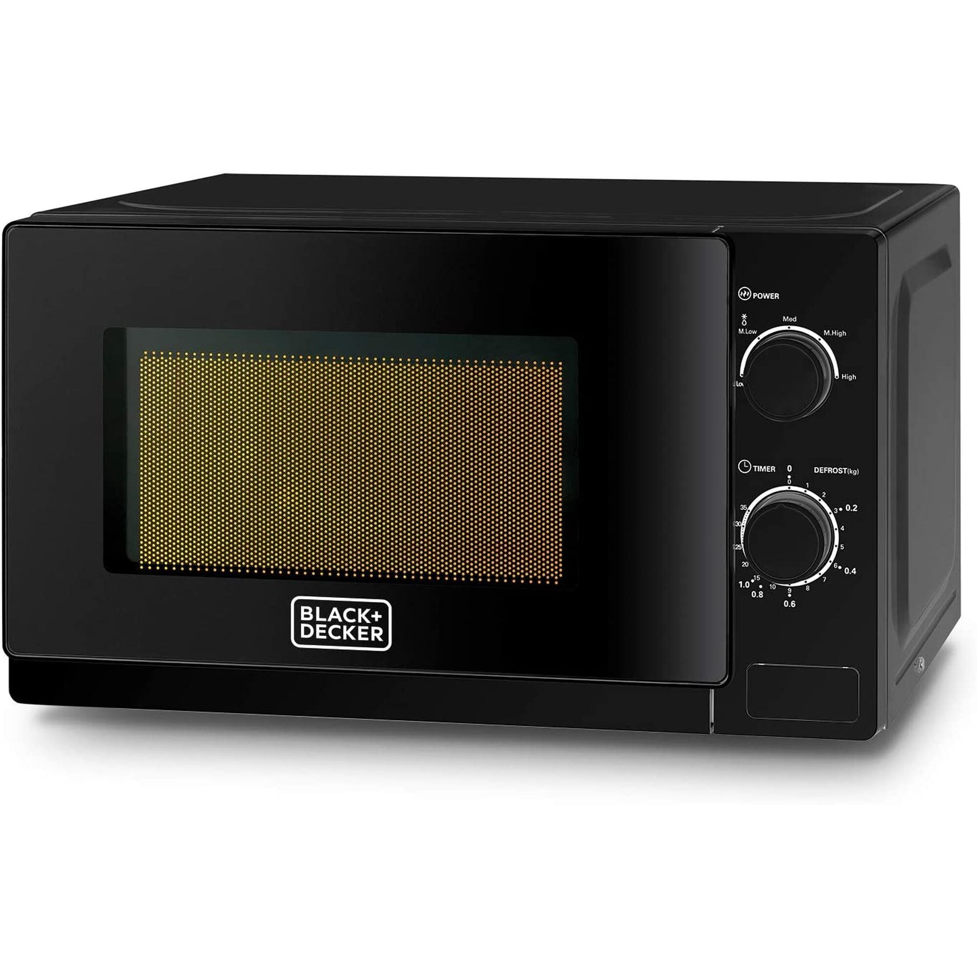 Black & Decker Multiple Timer Options Microwave Oven, 20L, Black - MZ2020P/B5
