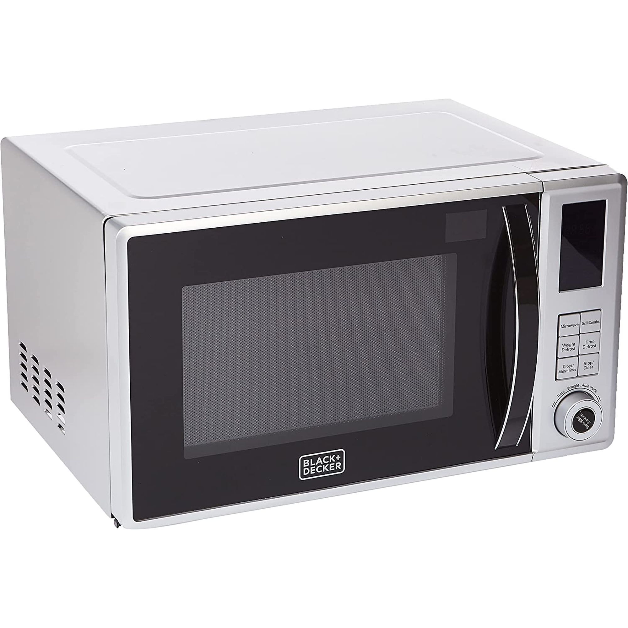 Black & Decker Digital Microwave With Grill, 800W, 23L, Silver