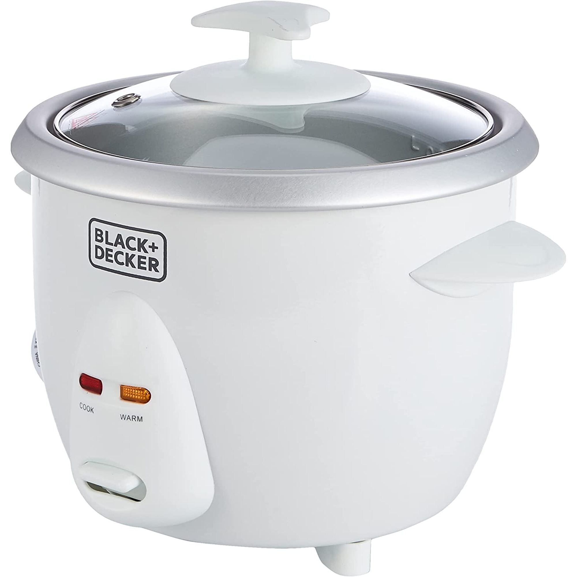 Black & Decker Rice Cooker With Glass Lid, 350W, 0.6L