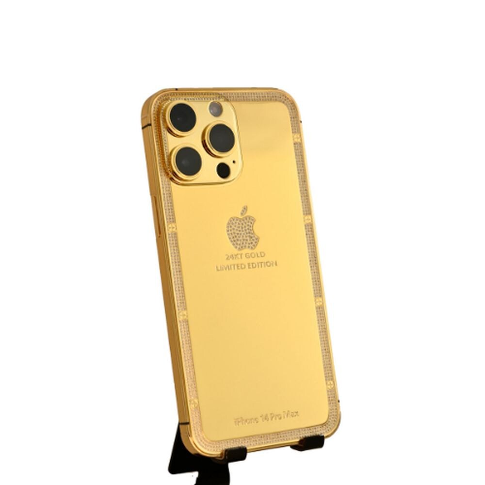 Caviar Luxury Customized 24K Gold iPhone 14 Pro Max, Crystal Limited Edition