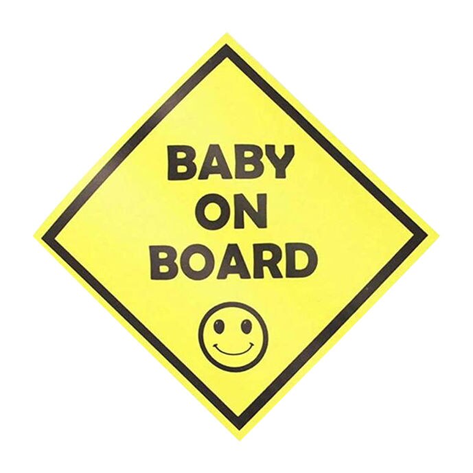 Baby On Board Temporary Car Vinyl Sticker, Set of 3 pcs