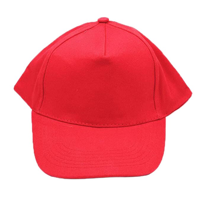Brush Cotton Baseball Hat, Red