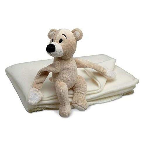 Children's Fleece Blanket With Teddy Bear Toy
