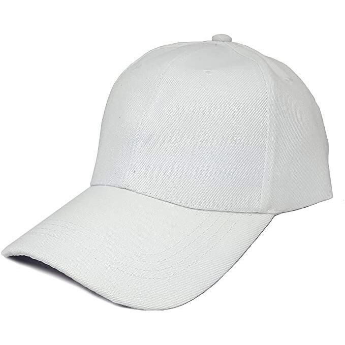 Baseball & Snapback Hat, White