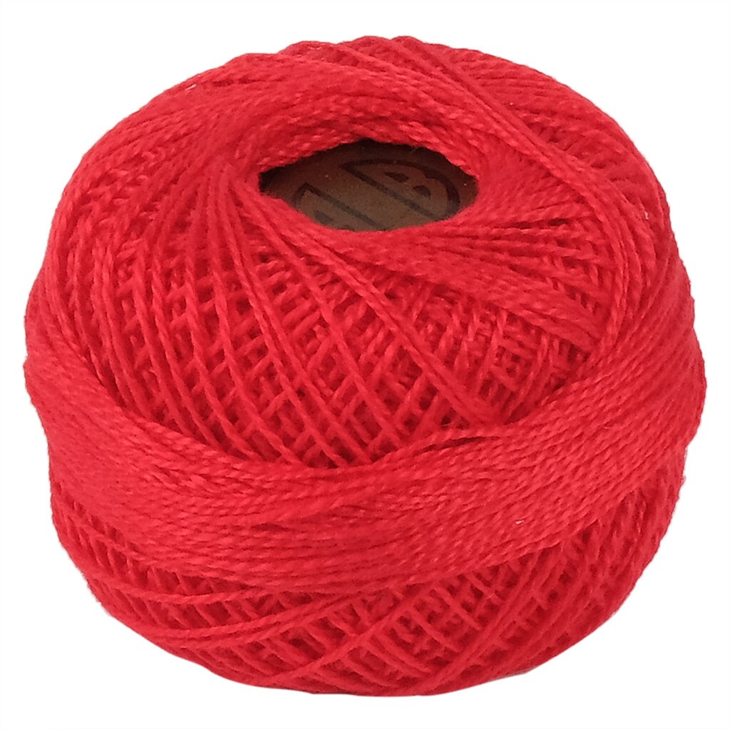 Crochet 95Y Cotton Yarn Thread Balls, Red, Pack of 100
