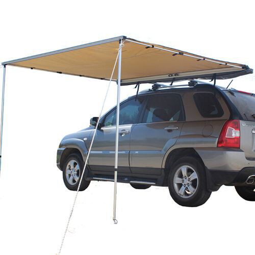 JD Car Side Awning Rooftop Pull Out Tent, 6 x 6inch, Beige