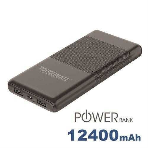 Touchmate Fast-Charging Power Bank, 12400mAh Battery