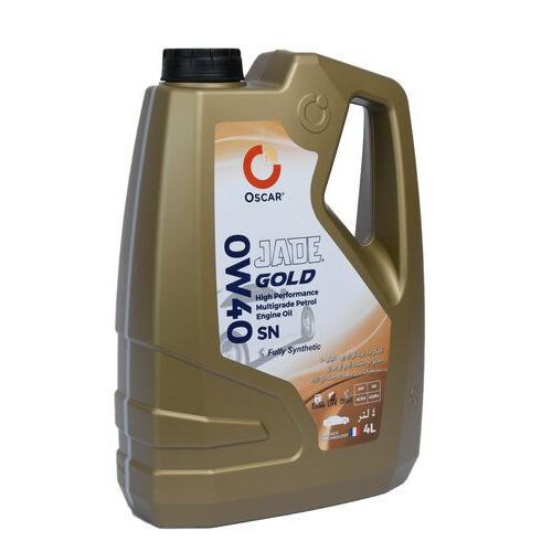 Oscar Jade Gold 0W40 Petrol Engine Oil, 4L, Carton of 6 Pcs