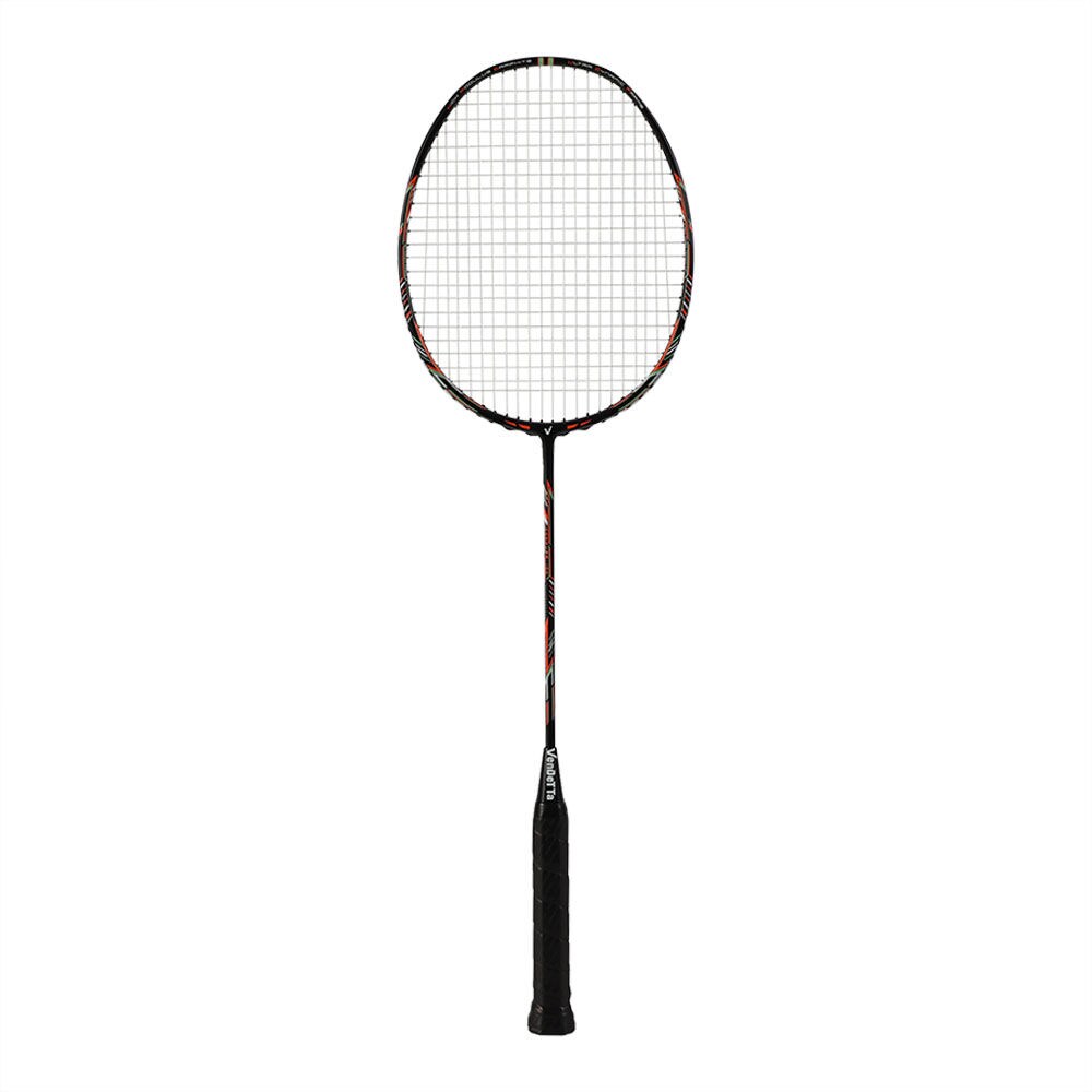 Maximus Conquer 100 Professional Badminton Racket, 67cm, Black & Orange