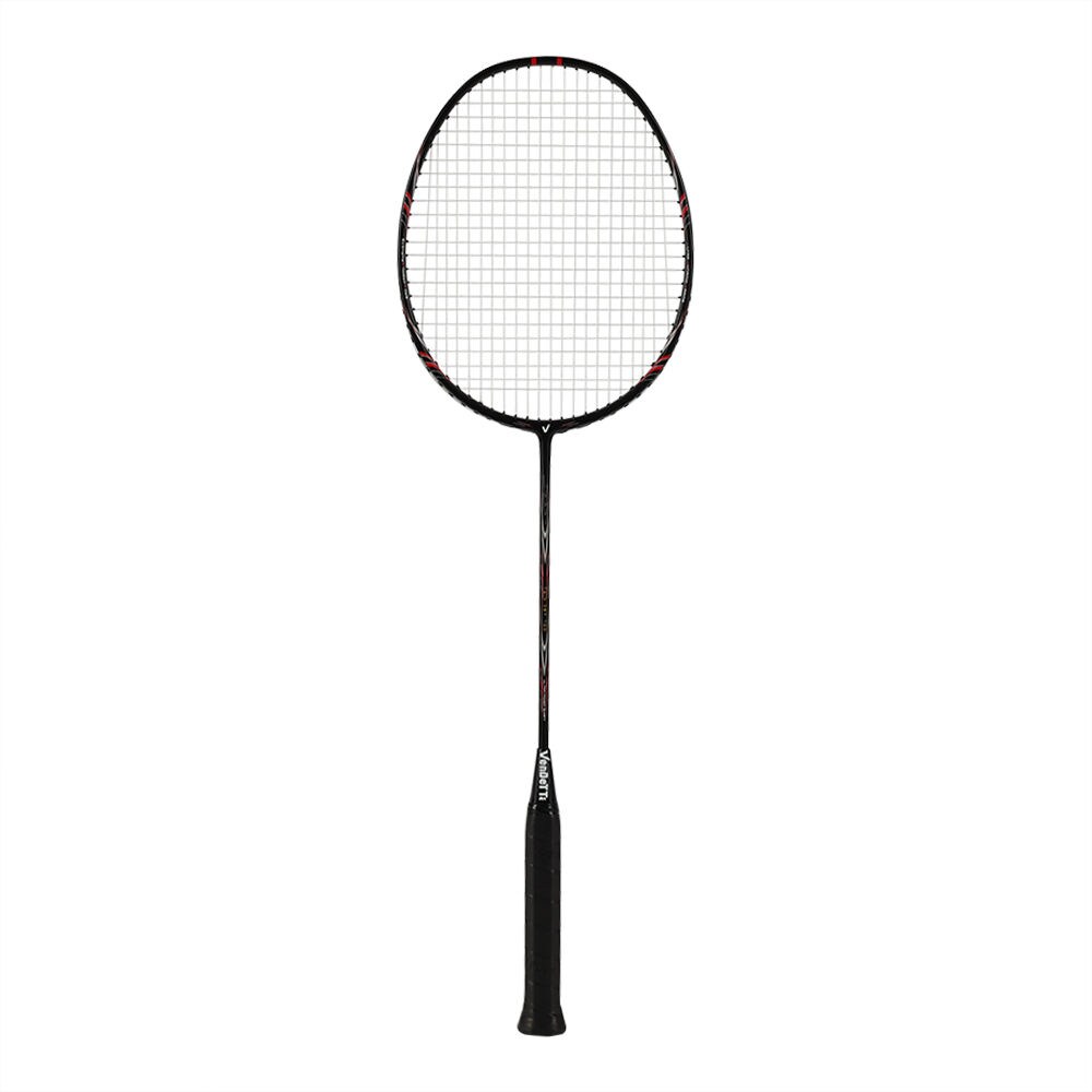 Maximus Twin Jet 700 Professional Badminton Racket, 67cm, Black & Red