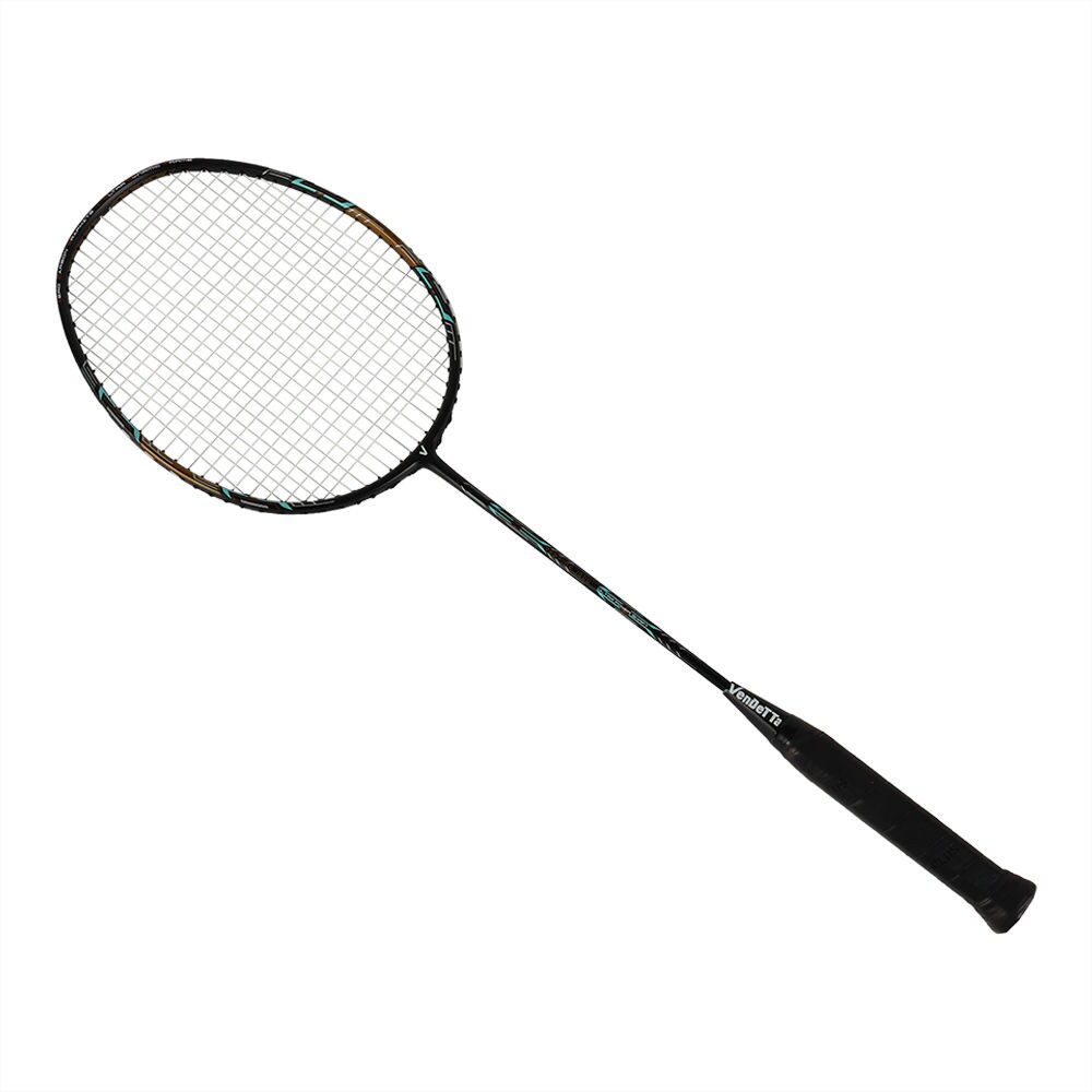 Maximus Vampire 1000 Professional Badminton Racket, 67cm, Black & Gold