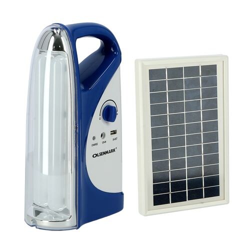 Olsenmark 36 LEDs Solar Emergency Lantern, OME2652, Blue