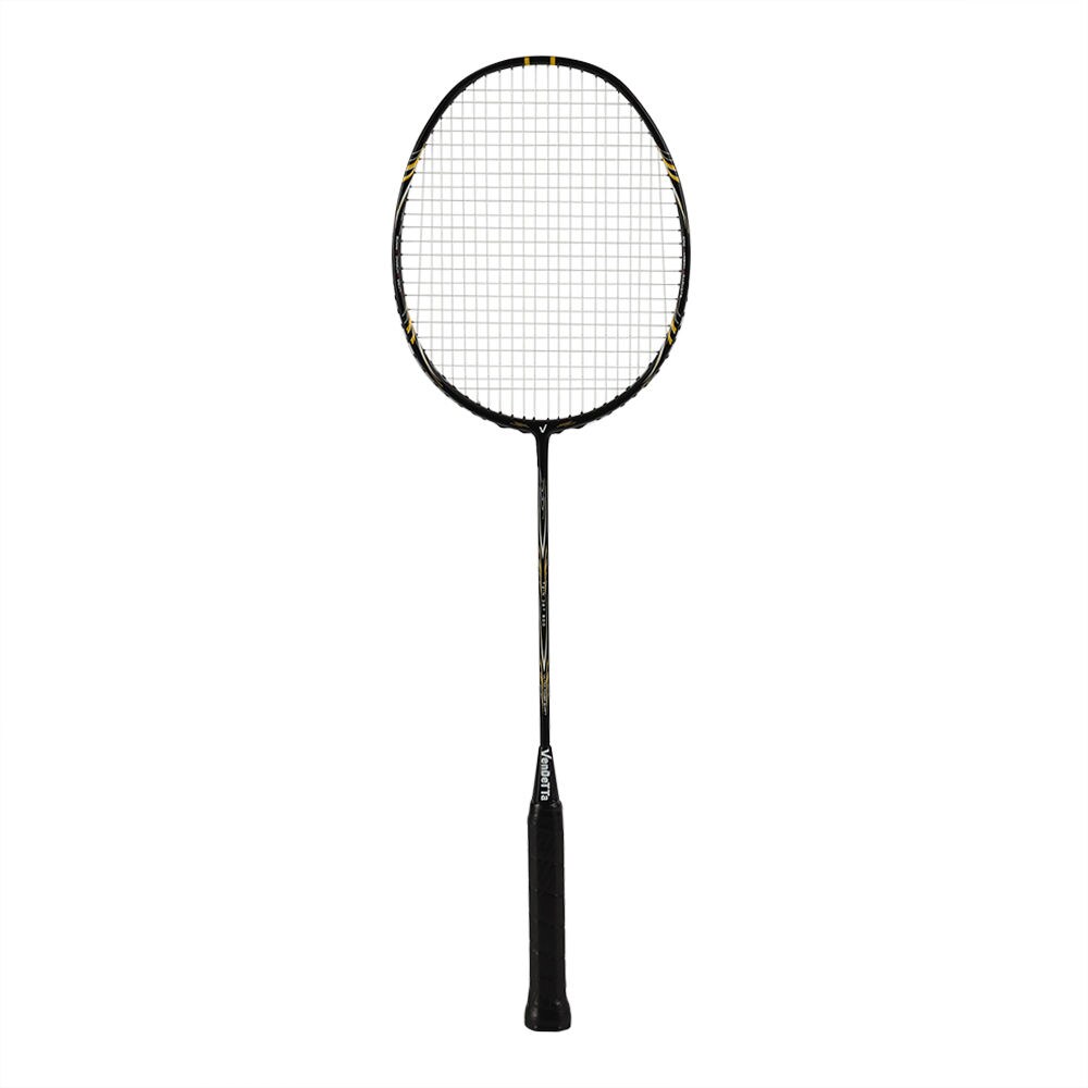 Maximus Twin Jet 800 Professional Badminton Racket, 67cm, Black & Yellow
