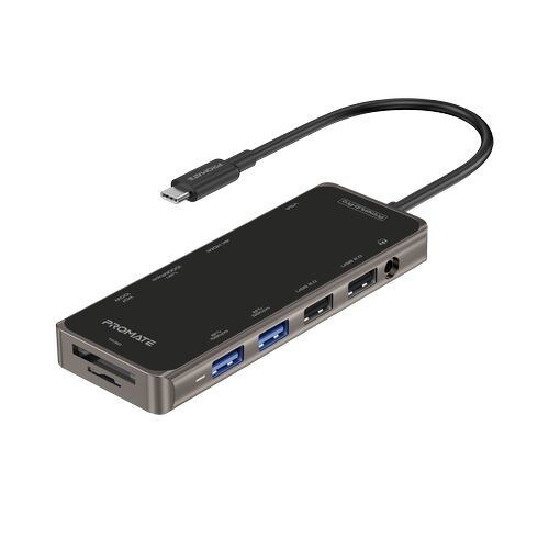 Promate USB-C Hub with 100W Power Delivery