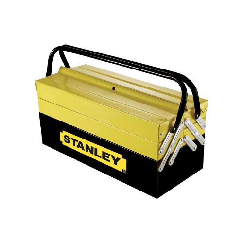 Stanley 5 Tray Metal Tool Box, 1-94-738, Yellow