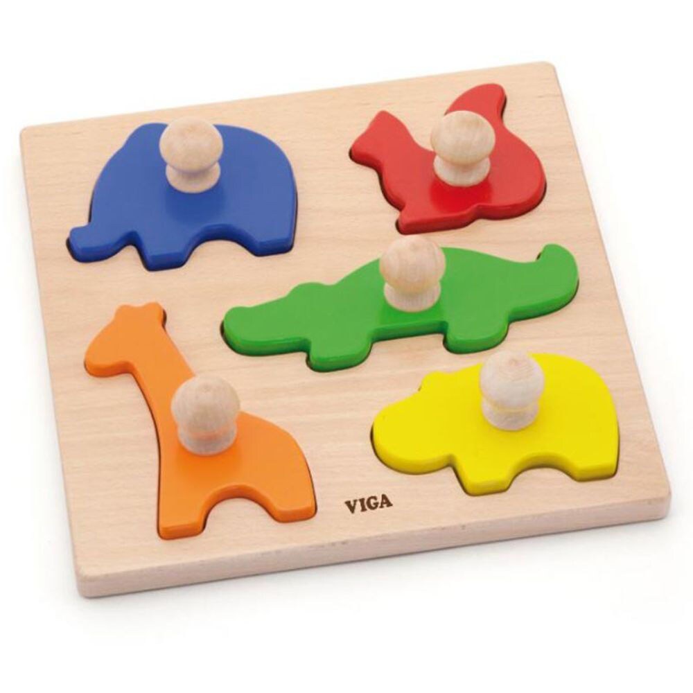 Viga Toys Animals Learning Block Puzzle