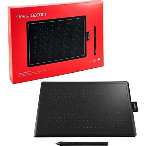 Wacom Digital Graphic Drawing Tablet Pad, CTL-472-N, Small, Black & Red