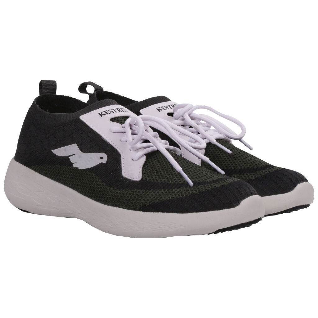 Kestrel Slip-On Sports Shoes, Black & Olive