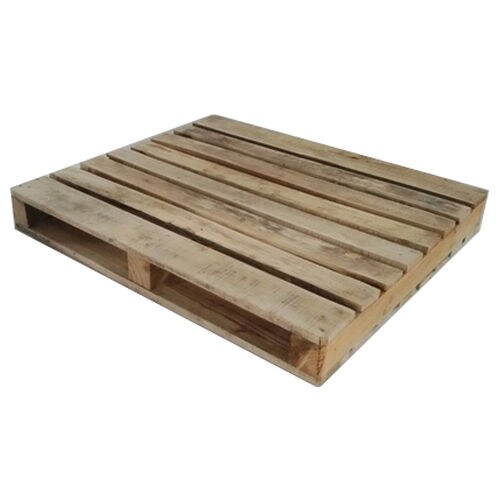 4-Way Wooden Pallet for Export, Brown