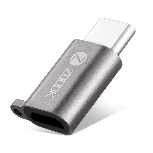 Zoook Micro USB To USB C Adapter, Space Grey, ZF-COMF