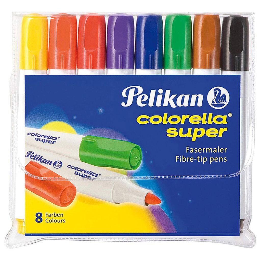 Pelikan Colorella Super Fibre Tip Pen, Set of 8 pcs