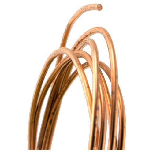 Datta Metals Pure Copper Wire, 4 Gauge, 5.893 mm Diameter, 1 Meter