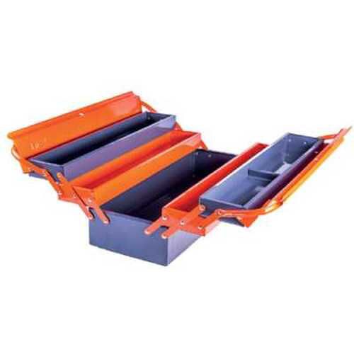 Uken Heavy Duty Tool Box, Orange, 18 Inch