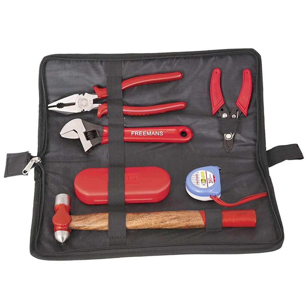 Freemans Tool Kit, DIY06, Red, Set Of 6 pcs
