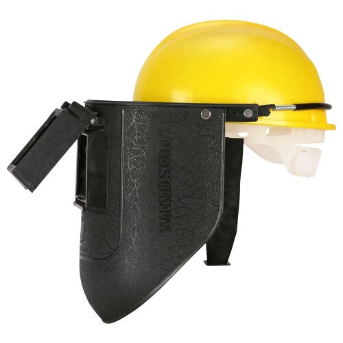 Windsor Spring Loaded Welding Shield With Nape Safety Helmet