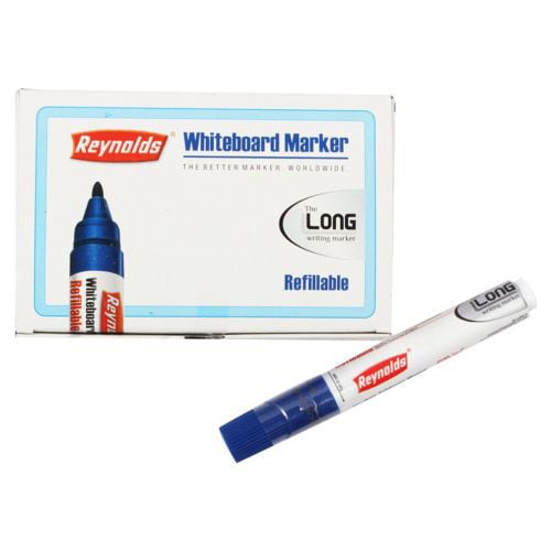 Reynolds Whiteboard Marker, Blue, Refillable