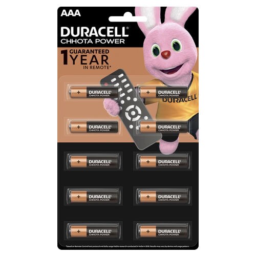 Duracell AA Chota Power Alkaline, 1.5V Battery, 720 Pcs