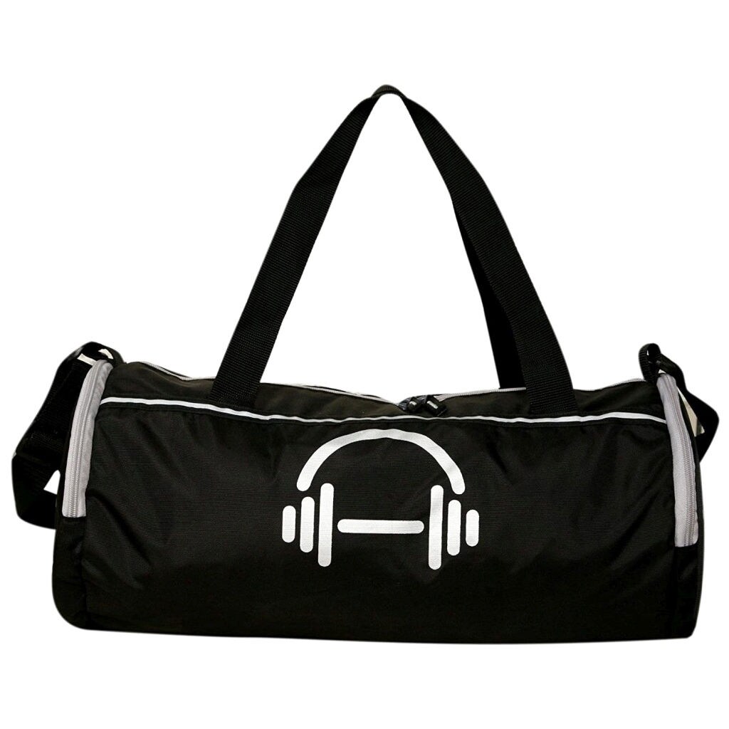Auxter Premium Gym Bag with Shoe Pocket, Black